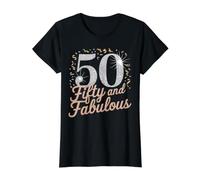 Cinquante et Fabuleux 50e Anniversaire T-Shirt Graphique avec Valeur
