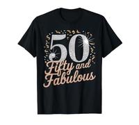 Cinquante et Fabuleux 50e Anniversaire T-Shirt Graphique avec Valeur