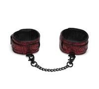 Cinquante nuances de Grey - Bracelets de cheville noirs et rouges avec chaîne