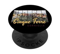 Cinque Terre Corniglia Riomaggiore Italie Souvenir Vintage PopSockets PopGrip Adhésif