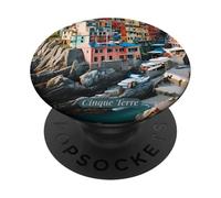Cinque Terre, Italie - Charme côtier coloré sur la Côte d'Azur PopSockets PopGrip Adhésif