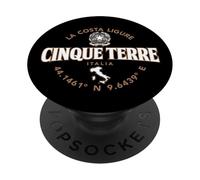 Cinque Terre Italie Coordonnées Label 2C PopSockets PopGrip Adhésif