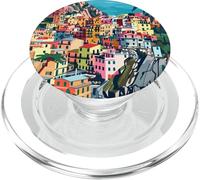 Cinque Terre Italie Minimaliste PopSockets PopGrip pour MagSafe