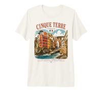 Cinque Terre Italie Riviera Italienne Voyage T-Shirt Haut de Gamme
