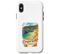 Cinque Terre Italie Voyage Souvenir Vacances Plage Coque pour iPhone X/XS