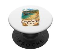 Cinque Terre Italie Voyage Souvenir Vacances Plage PopSockets PopGrip Adhésif