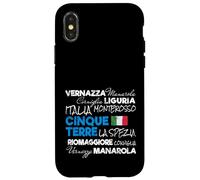 Cinque Terre La Spezia Italie Ligurie Vintage Souvenir Coque pour iPhone X/XS