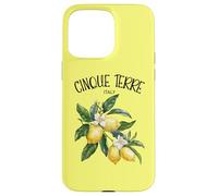 Cinque Terre Lemon Art Italian Fruit Lover Italy Riviera Coque pour iPhone 15 Pro Max