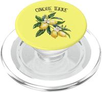 Cinque Terre Lemon Art Italian Fruit Lover Italy Riviera PopSockets PopGrip pour MagSafe