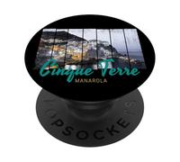 Cinque Terre Manarola Riomaggiore Italie Souvenir Vintage PopSockets PopGrip Adhésif