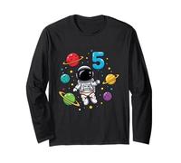 Cinquième Anniversaire Astronaute Planètes 5ème Adorable Espace Manche Longue