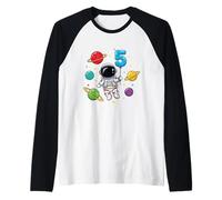 Cinquième Anniversaire Astronaute Planètes 5ème Adorable Espace Manche Raglan