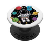 Cinquième Anniversaire Astronaute Planètes 5ème Adorable Espace PopSockets PopGrip Adhésif