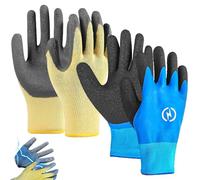 Cinsersr 2 Paires de Gants d'Électricien de Sécurité et Protection Isolants 400 V - Caoutchouc Imperméable et Anti-courant