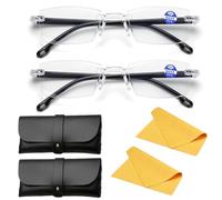 Cinsersr Lunettes De Lecture à Zoom Intelligent, 2 PièCes Lunettes à Zoom, Lunettes à Zoom Automatique, Pour La Presbytie Ajustent Automatiquement Les Lunettes à Mise Au Point Claire