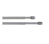 CINTACOR | Barre a Rideaux Sans Percage, Barre de Vitrage Extensible, Tringle a Rideau pour Fenêtre, Barre en Métal Reglable, Diamètre 11mm | 2 unités | Gris, Longueur 80-145cm