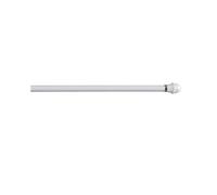 CINTACOR | Barre de Vitrage Extensible Décorative, Tringle à Rideau pour Fenêtre, en Métal avec Vis et Supports, Tringle Réglable | Diamètre 11mm | Couleur: Blanc, 75-120cm