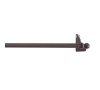 CINTACOR | Barre de Vitrage Extensible Décorative, Tringle à Rideaux sans Percage Autobloquante, Tringle Telescopique à Pression avec Support Cadre Fenêtre| Diam 9mm | 1 unité | Sphère Brun, 40-60cm