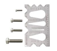Cintas Métricas: Calibre De Tamaño De Tornillo Industrial De Acero Inoxidable, Calibre De Pernos Y Tuercas Multifuncionales | Medición Métrica E Imperial: Herramienta Portátil Para Mecánicos Y Aficion