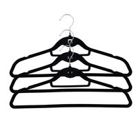 Cintre 5x 3 pcs anti-dérapant 360º pivotant couverture velours pantalons cravates ceintures