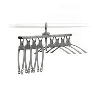 Cintre 8 en 1 - SPAVVER - Organisateur - Gris - Plastique - Pour Adultes