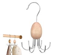 Cintre à Cravates en Bois - Support de Rangement en Bois Rotatif à 360 degrés | Rangement de Garde-Robe Peu encombrant | Chaussettes Bras Foulards Chapeaux Débardeurs Camisoles Maison Dortoir Chambre