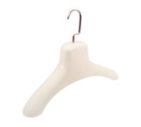 Cintre à Larges Épaules pour Manteaux, Costume, Chemises, Blanc | ABS et Acier Inoxydable, Design Moderne et Élégant, sans Traces, Organise L’armoire