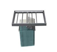 Cintre à Pantalons Au-Dessus du Support De Séchage for Machine À Laver, Tiroir Extensible for Pantalons, Garde-Robe Caché, Installation Flexible(614-664mm)