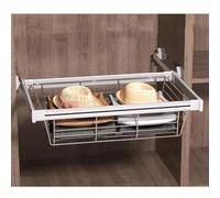 Cintre à Pantalons Coulissant, Porte-Pantalons Multifonctionnel pour tiroir - Solution de Rangement réglable, Organisateur de Garde-Robe avec Rails coulissants, idéal pour Le Rangement dans