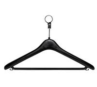 Cintre antivol plastique noir - Lot de 20