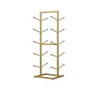 Cintre Autoportant De Stockage De Planche À roulettes À 4/5/6/7 Niveaux, Présentoir De Planches À roulettes for Pont, Longboard, Support De Planche À roulettes(Gold,5-Layer)