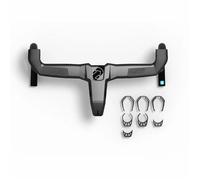 PRO Bikegear Guidon cockpit Pro Vibe Evo + Rings – 115 mm / 420 mm – Noir