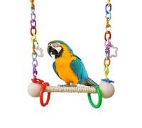 Cintre avec support pour perroquets : acrylique 25 x 20 cm, plate-forme décorative pour poser des oiseaux, accessoire de cage, équipement d'exercice | Sessions de jeu pour