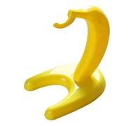Cintre bananier en bois | Bananier en bois d'hévéa | Cintre pour casque de bureau | Cintre bananier en bois | Présentoir robuste avec crochets, support de rangement de fruits pour comptoir