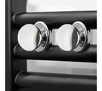 Cintre chromé supplémentaire pour radiateur sèche-serviettes - Crochet de peignoir de bain chromé - Vendus par paire