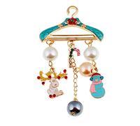 Cintre de Broche Noël Durable en Forme Pompon, Accessoires Bijoux