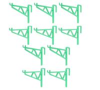 Cintre de Cadre de Ruche d'Abeille en Plastique 10 Pièces, Support de Support d'Apiculture, Accessoire d'Outil d'Apiculteur, Équipement d'Apiculture pour Jardins, Fermes, Cours (Vert)