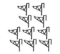 Cintre de Cadre de Ruche d'Abeille en Plastique 10 Pièces, Support de Support d'Apiculture, Accessoire d'Outil d'Apiculteur, Équipement d'Apiculture pour Jardins, Fermes, Cours (Noir)