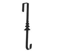 Cintre de couronne de Noël - cintre de porte | Construction en métal robuste | finition peinte résistante, courbe élégante pour la décoration, idéale pour les entrées festives, assemblage facile