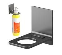 Cintre De Douche Pour Bouteille De Shampoing - Support En Aluminium Sans Poinçon, Support Mural Pour Après-shampooing, Organisateur D'accessoires De Douche Antirouille Durable, Organisateur De Salle D