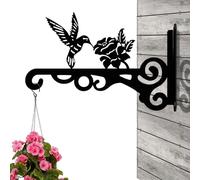 Cintre de fleurs d'extérieur - Crochet de silhouette robuste avec design pour d'extérieur pour fenêtre, cour, plafond