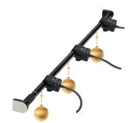 Cintre de guirlande de porte - 1000 g en métal pour guirlande de Noël, cintres de porte d'entrée, sans perçage nécessaire, tige de tension réglable, cintres amovibles et réutilisables pour Noël