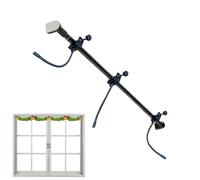 Cintre de guirlande pour porte d'entrée | Cintre de guirlande réglable | Support de couronne de Noël en métal pour extérieur d'Halloween, sans vis, perçage