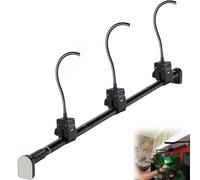 Cintre de guirlande pour porte d'entrée, réglable pour portes de 81,3 à 99,1 cm, tige de tension pour couronne de Noël, installation facile, sans vis, perçage, support de décoration de Noël et