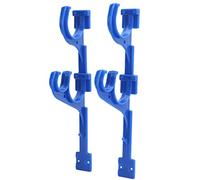 Cintre de Piscine, Support de Piscine en Plastique Plaçant le Crochet de Tuyau D'aspiration de Tige Télescopique avec Des Vis pour L'écumoire de Feuilles de Tuyau D'aspiration de Poteau Télescopique