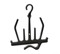 Cintre de plongée en polypropylène avec drainage et plusieurs poteaux pour combinaison de plongée, combinaison, bottes, régulateurs, palmes et tuba ; convient pour la plongée et l'extérieur (noir)