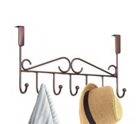 Cintre de porte, cintre de porte Bras longs robustes à 7 crochets faciles | Support de suspension pour porte pour vêtements, manteaux, manteau, robe, chapeau, vêtements, serviettes de bain