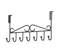 Cintre de porte, crochets de porte Bras longs robustes à 7 crochets faciles | Support de suspension pour porte pour manteaux, peignoirs, chapeaux, vêtements, serviettes de bain, peignoirs,