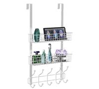 Cintre de porte - Facile à monter - Méthode de rangement avec supports | Coiffeuse, chambre à coucher, salle à manger, bureau, cuisine, rangement de porte, étagères sans perçage, assortiment multiple