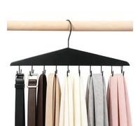 Cintre de rangement en bois pour ceinture avec 22 crochets pour armoire | Maintient les ceintures bien organisées avec vingt-deux crochets aidant à économiser de l'espace dans le placard tout en